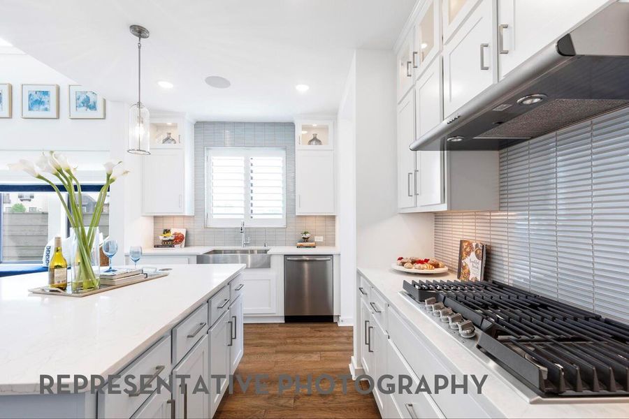 Furnished interior view inside a new home in Pomona, Manvel (Image 21).