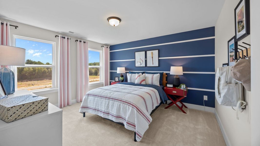 The Jordan Plan by DRB Homes in Farms at Bellingham, Mooresville, NC - Bedroom 1 The Jordan Plan by DRB Homes in Farms at Bellingham, Mooresville, NC - Bedroom 1