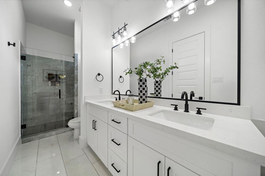 Furnished interior view inside a new home in , Houston (Image 13).