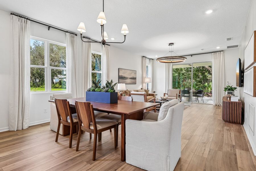Representative furnished interior of a home built from the Meadowood by Risewell Homes in Country Club Estates, Palm Bay (Image 6). Representative furnished interior of a home built from the Meadowood by Risewell Homes in Country Club Estates, Palm Bay (Image 6).