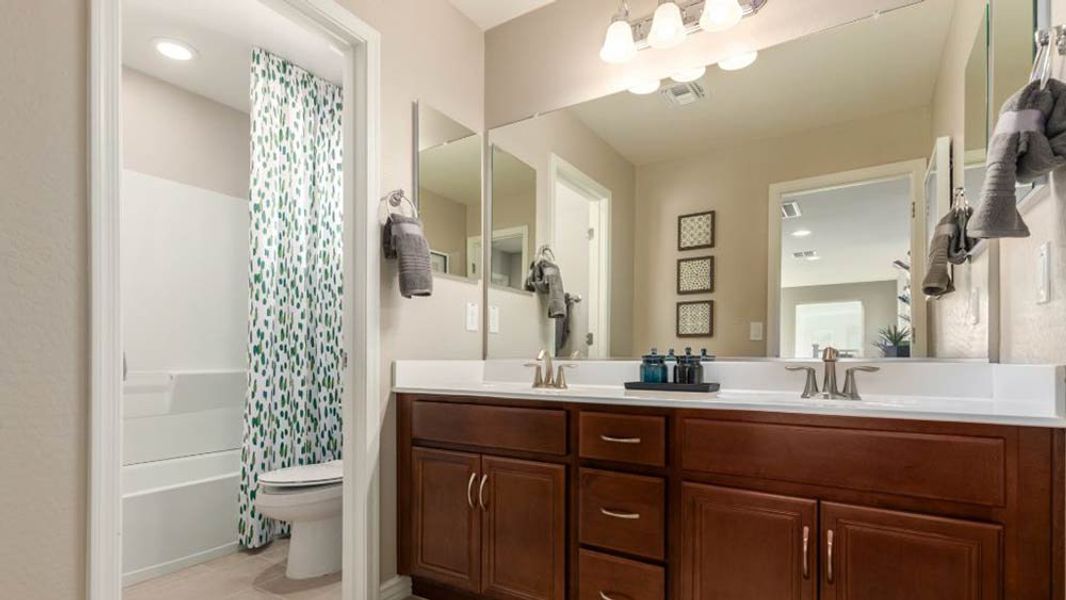 Representative furnished interior of a home built from the Windsor by Taylor Morrison in Legado Landmark Collection, Queen Creek (Image 63).
