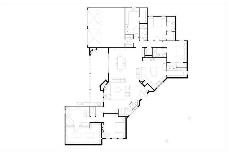 First floor showing furniture layout First floor showing furniture layout
