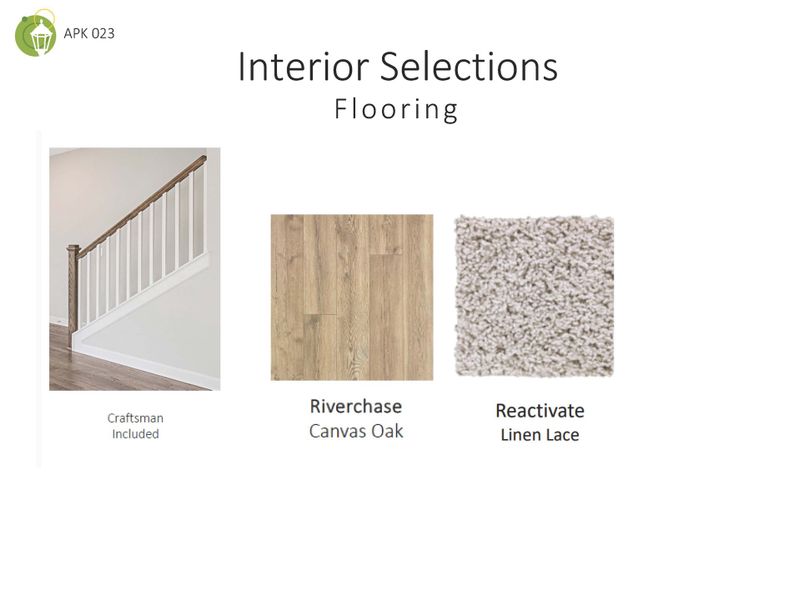 Flooring Selections for The Ingram Townhome at Anderson Park