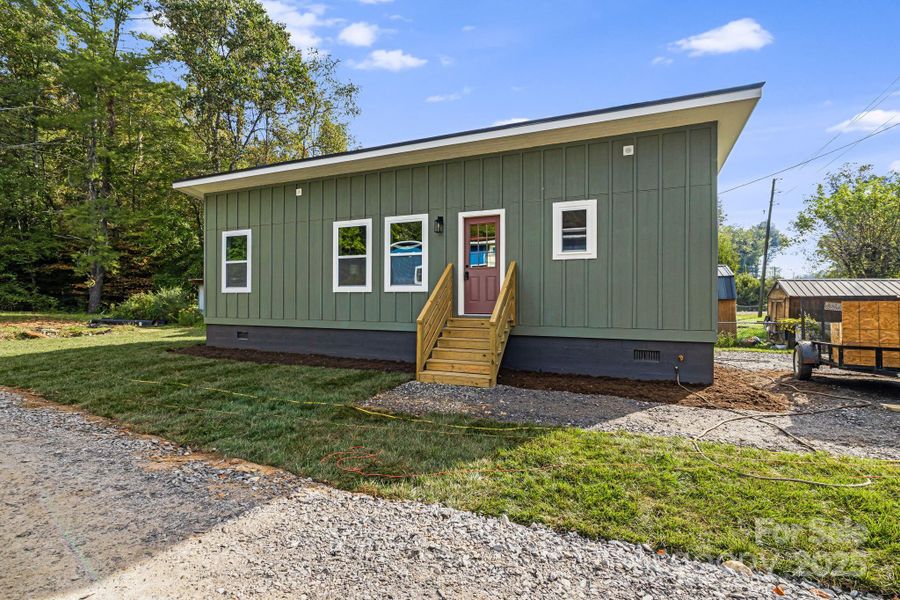 Exterior details and patio area of a home in , Asheville (Image 22). Exterior details and patio area of a home in , Asheville (Image 22).