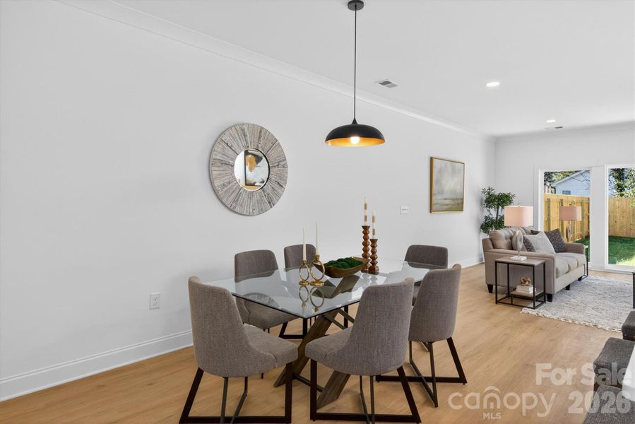 Furnished interior view inside a new home in , Charlotte (Image 24).