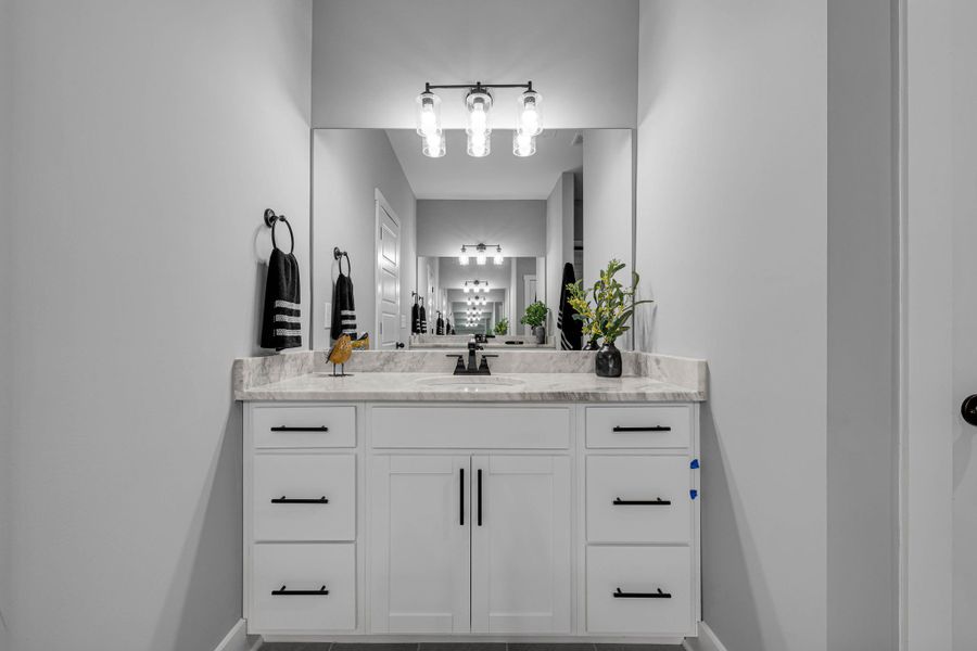 Furnished interior in a model home at The Village at Bonnie Oaks in Lebanon (Image 24).