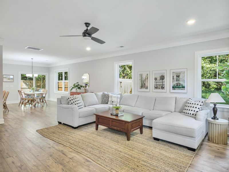 Furnished interior view inside a new home in , James Island (Image 16).