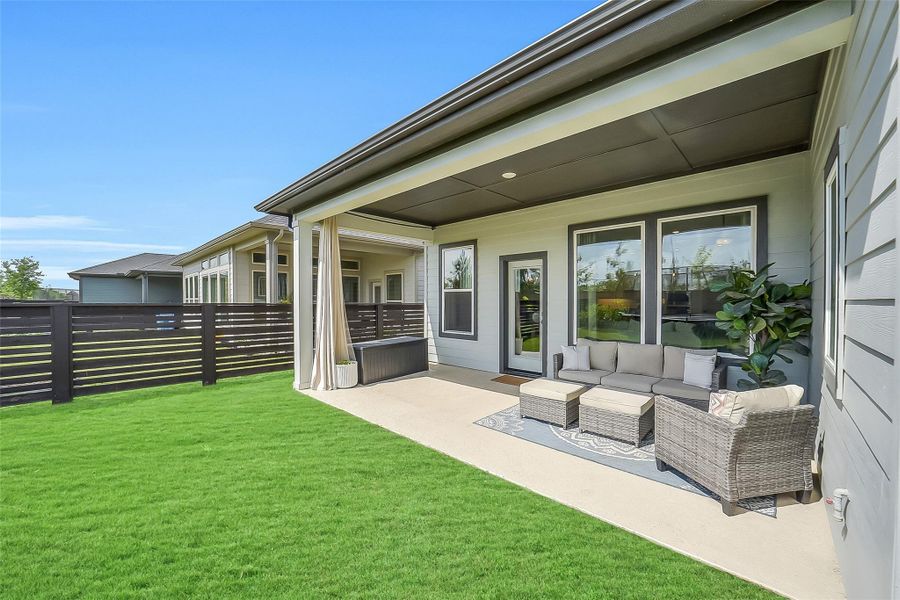 Exterior details and patio area of a home in , Cypress (Image 19).