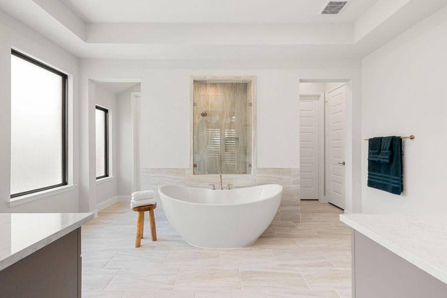 Furnished interior view inside a new home in The Highlands, Porter (Image 18).