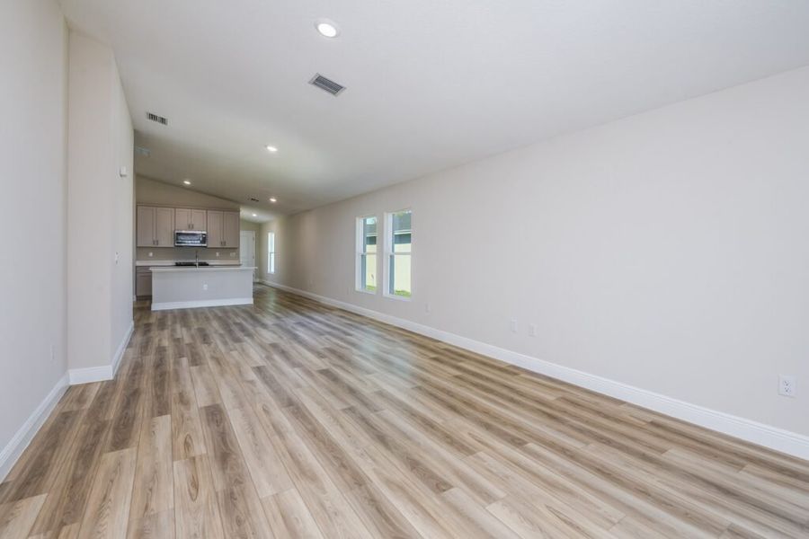 Representative unfurnished interior of a home built from the Bismark by Casa Fresca Homes in Cherrywood Preserve, Ocala (Image 32). Representative unfurnished interior of a home built from the Bismark by Casa Fresca Homes in Cherrywood Preserve, Ocala (Image 32).
