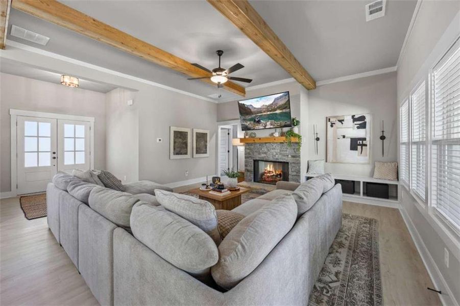 Furnished interior view inside a new home in , Monroe (Image 9).