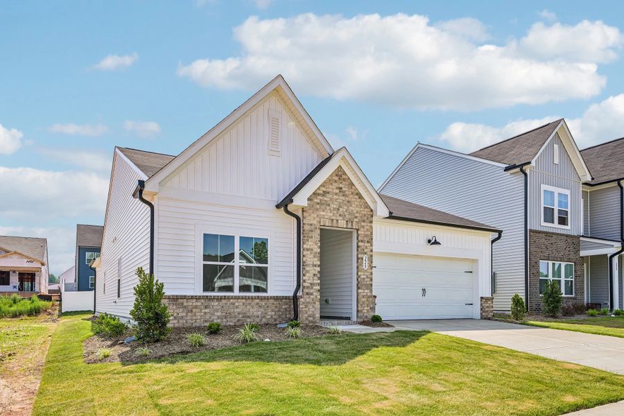 Front exterior of a new home in Crescent Mills, Wilson's Mills, NC, highlighting curb appeal (Image 25).