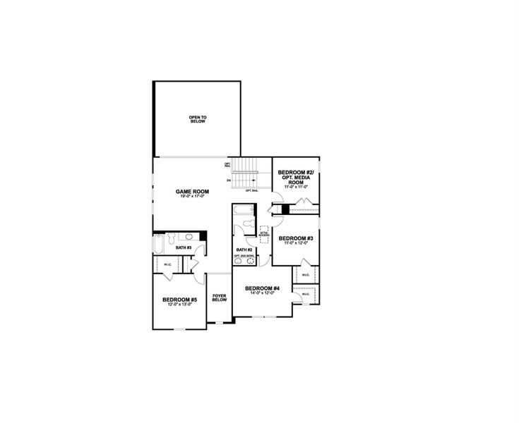 2D floor plan layout of this home in Barksdale, Leander, TX (Image 6).