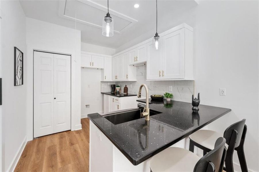 Furnished interior view inside a new home in , Union City (Image 19). Furnished interior view inside a new home in , Union City (Image 19).