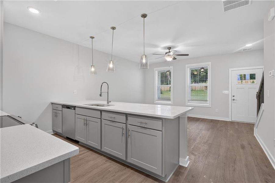 Furnished interior view inside a new home in The Cottages at East Lanier, Fayetteville (Image 7).
