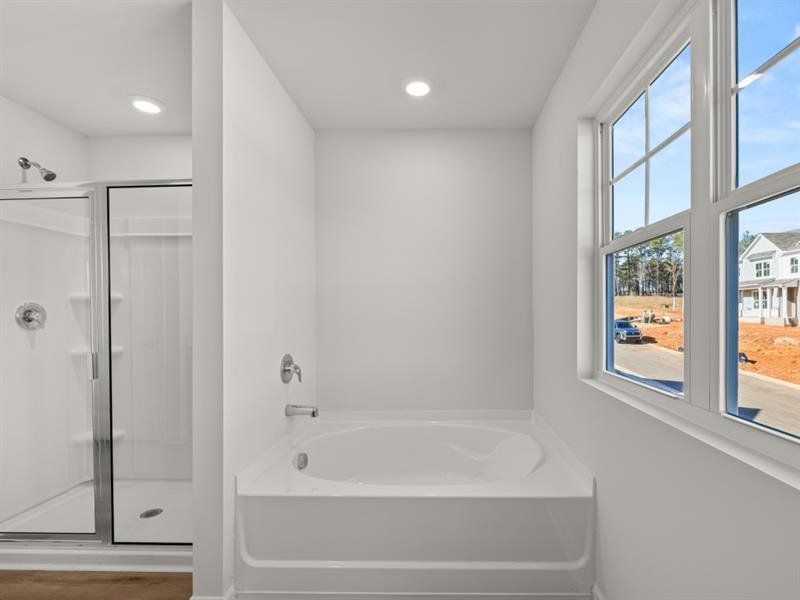 Furnished interior view inside a new home in Waypoint, Flowery Branch (Image 7).