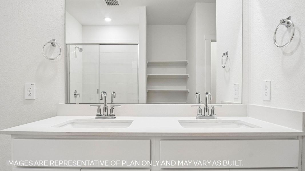 Representative interior finishes for a home built from the The Naples by D.R. Horton in Rosenbusch Ranch, Leander (Image 9).