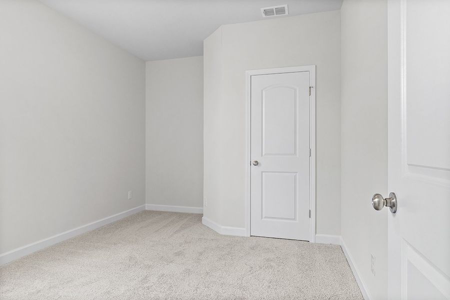 A room with white doors. A room with white doors.