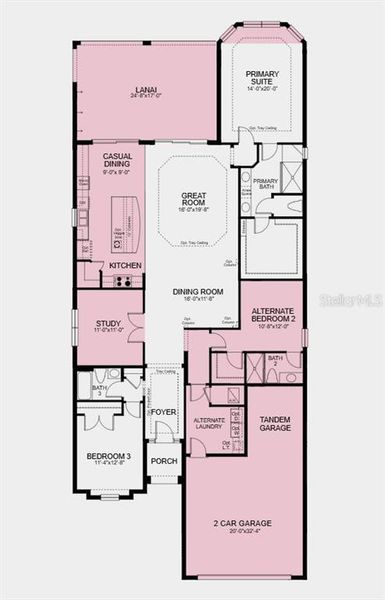 2D floor plan layout of this home in Esplanade at Azario Lakewood Ranch, Bradenton, FL (Image 2). 2D floor plan layout of this home in Esplanade at Azario Lakewood Ranch, Bradenton, FL (Image 2).