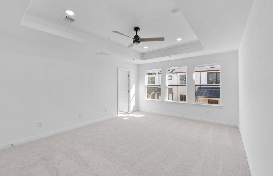 Representative unfurnished interior of a home built from the Easton by Pulte Homes in Monarch on Main, Round Rock (Image 16). Representative unfurnished interior of a home built from the Easton by Pulte Homes in Monarch on Main, Round Rock (Image 16).