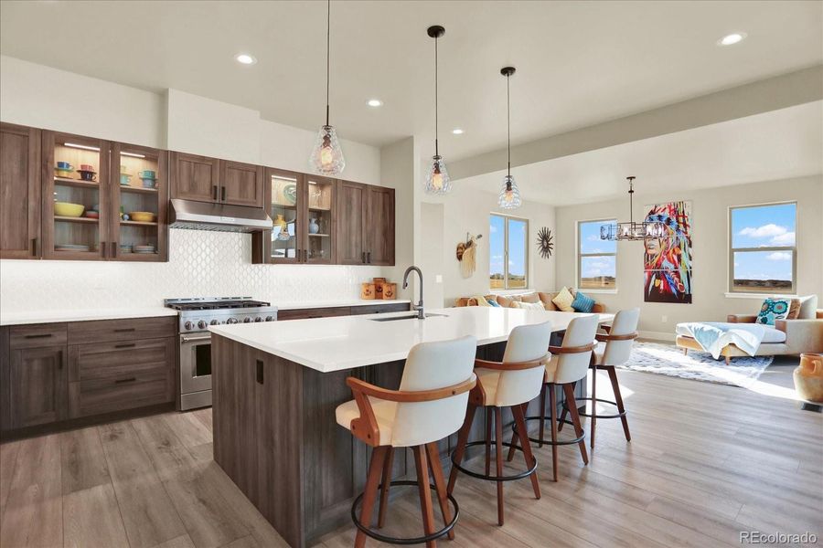 Furnished interior view inside a new home in , Colorado Springs (Image 37).