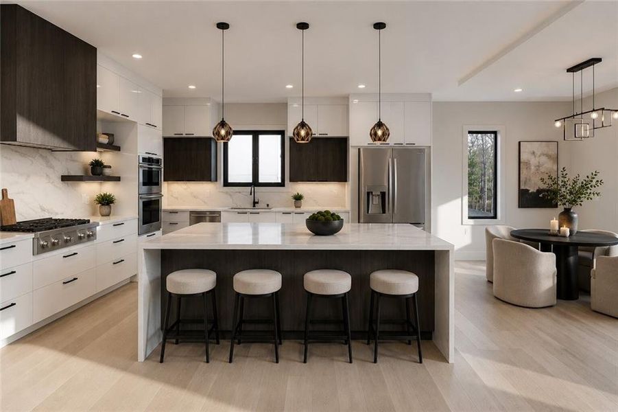 Furnished interior view inside a new home in , Buford (Image 31).