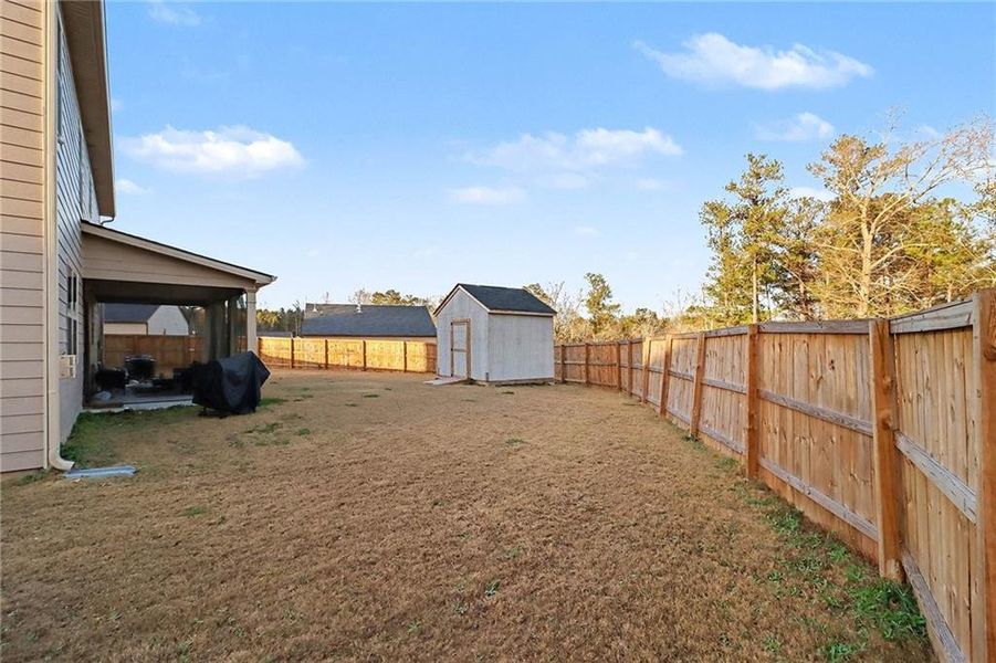Exterior details and patio area of a home in , Lithonia (Image 27).