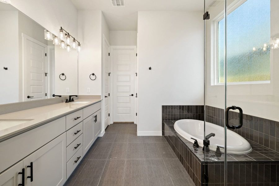 Furnished interior view inside a new home in Lagos Reserve, Manor (Image 13).