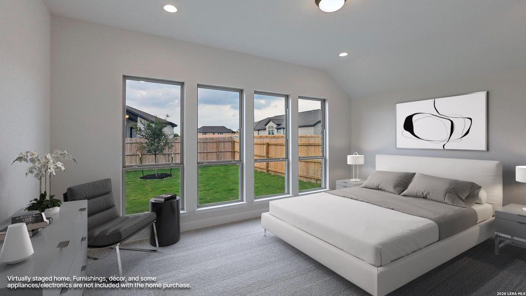 Furnished interior view inside a new home in Alsatian Oaks, Castroville (Image 10).