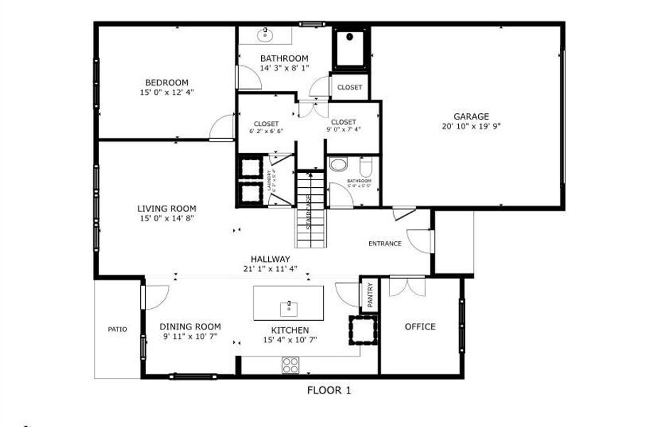 2D floor plan layout of this home in Tavola: Wildflower II Collection, New Caney, TX (Image 3). 2D floor plan layout of this home in Tavola: Wildflower II Collection, New Caney, TX (Image 3).