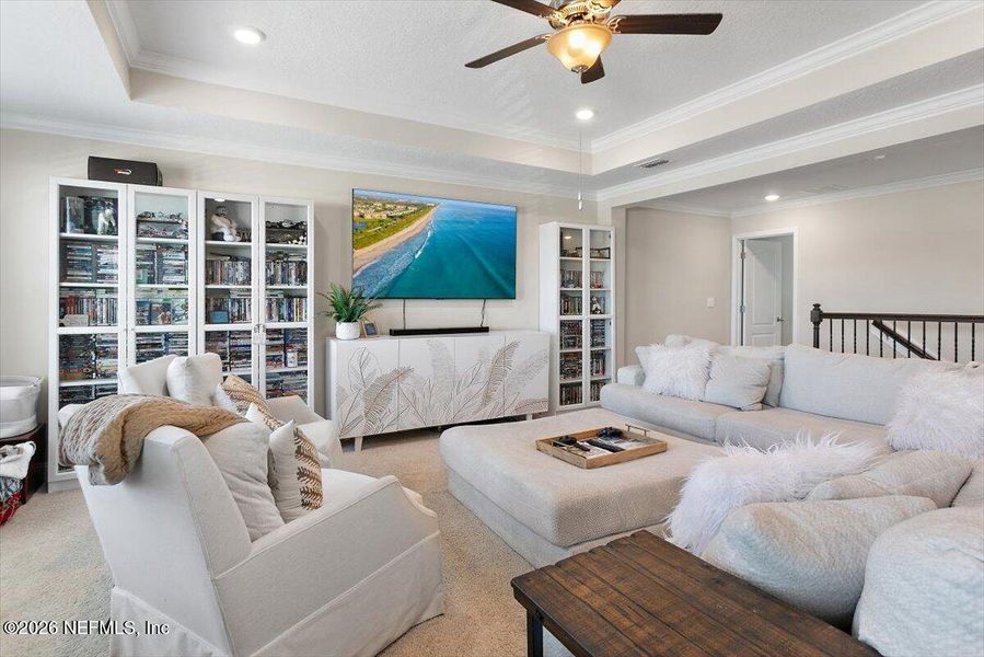 Furnished interior view inside a new home in Dorado at Entrada, St. Augustine (Image 18).