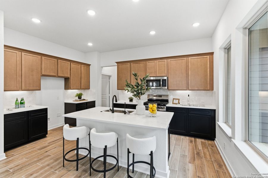 Furnished interior view inside a new home in The Crossvine, Schertz (Image 31).