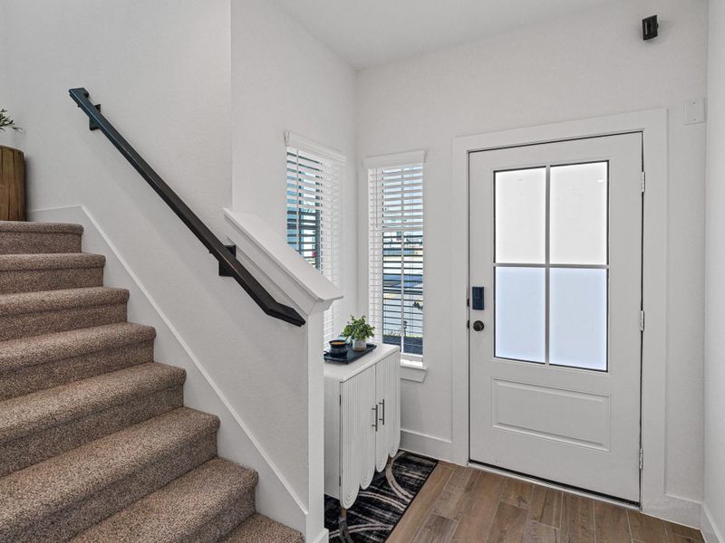 Furnished interior view inside a new home in Bridgeland, Cypress (Image 9). Furnished interior view inside a new home in Bridgeland, Cypress (Image 9).