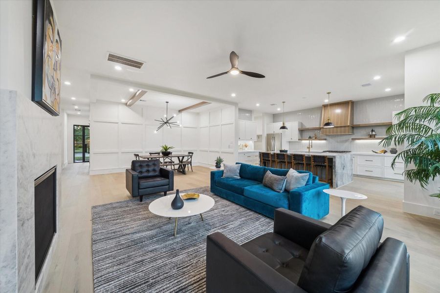 Furnished interior view inside a new home in , Houston (Image 8).