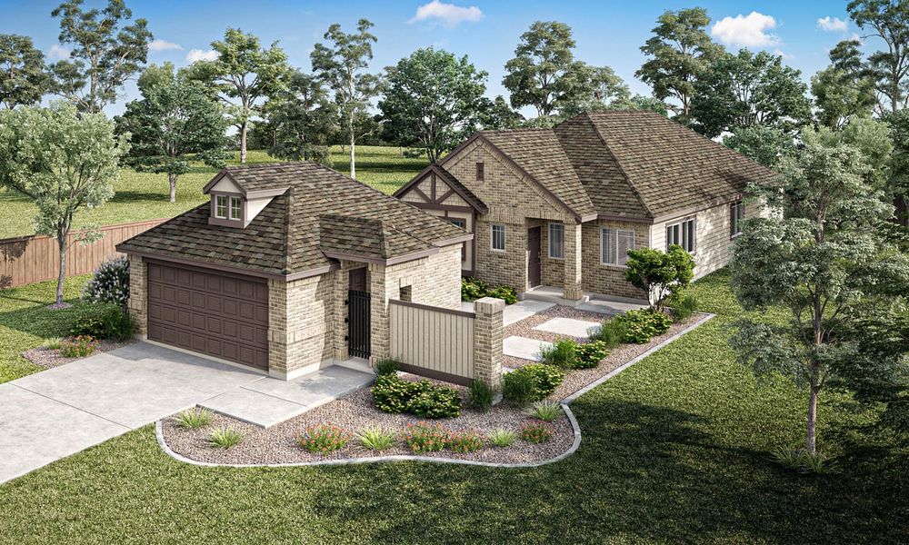 Representative exterior photo of a completed home built from the Aston Park by Pacesetter Homes in Elevon, Lavon, TX (Image 2).