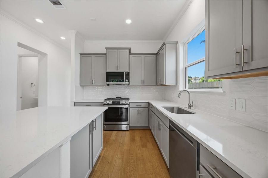 Furnished interior view inside a new home in , Houston (Image 10).