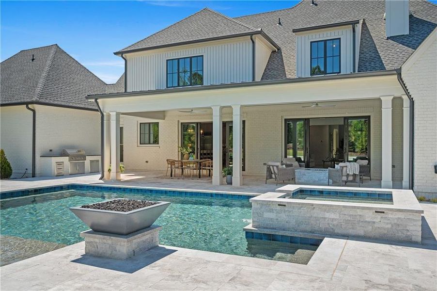 Exterior details and patio area of a home in , Milton (Image 24).