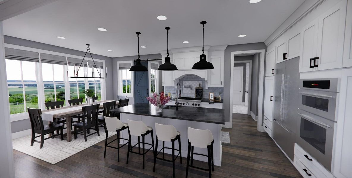 Furnished interior view inside a new home in , Dripping Springs (Image 6).