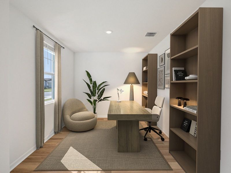 Furnished interior view inside a new home in Two Rivers - Classic Series, Zephyrhills (Image 6).