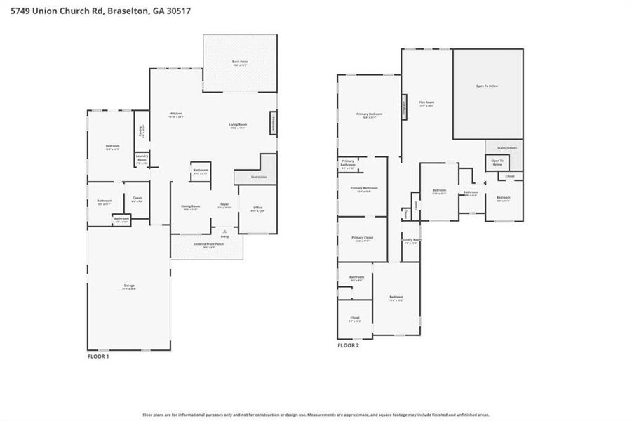 2D floor plan layout of this home in , Braselton, GA (Image 7). 2D floor plan layout of this home in , Braselton, GA (Image 7).