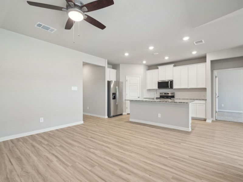 Kitchen in the Briscoe floorplan at a Meritage Homes community. Kitchen in the Briscoe floorplan at a Meritage Homes community.