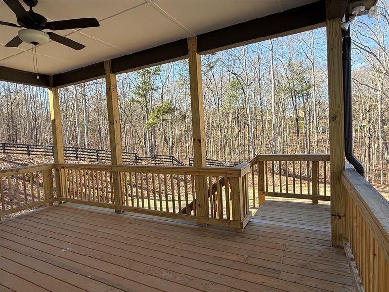 Exterior details and patio area of a home in River Rock, Ball Ground (Image 3).