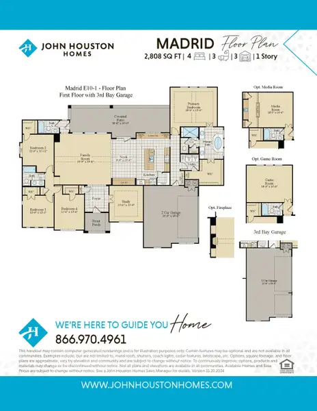 2D floor plan layout of this home in Valor Estates, Temple, TX (Image 2).