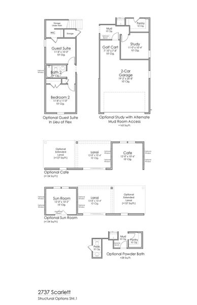 2D floor plan layout for the Scarlett by Riverside Homes in Hidden Creek at SilverLeaf Phase 2, St. Augustine, FL (Image 37). 2D floor plan layout for the Scarlett by Riverside Homes in Hidden Creek at SilverLeaf Phase 2, St. Augustine, FL (Image 37).