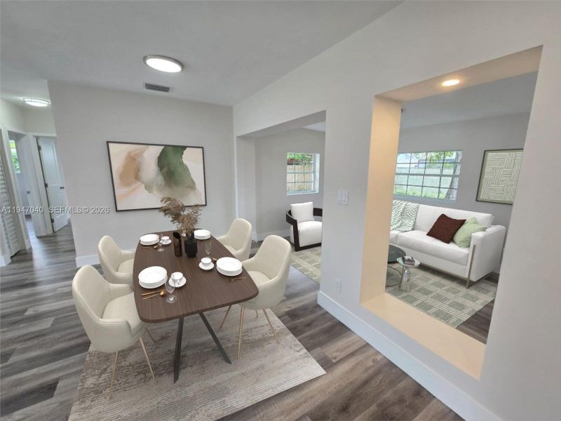 Furnished interior view inside a new home in , Miami (Image 33). Furnished interior view inside a new home in , Miami (Image 33).