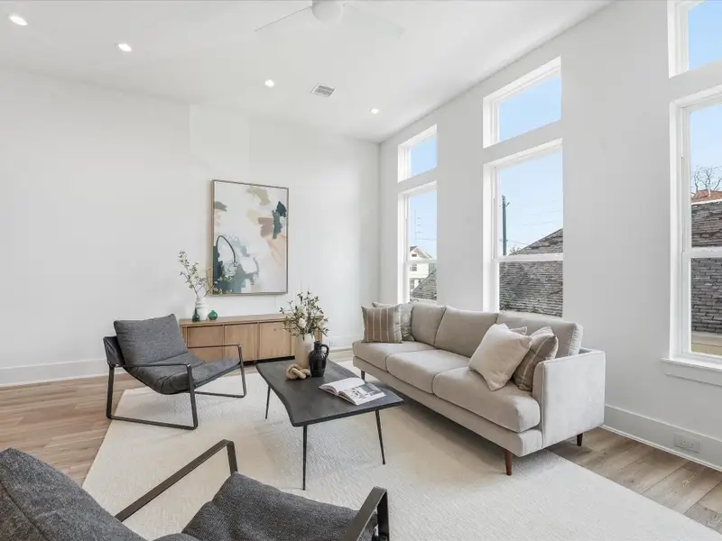 Furnished interior view inside a new home in , Houston (Image 12).