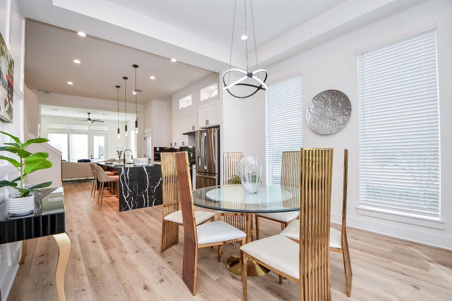 Furnished interior view inside a new home in , Houston (Image 25).