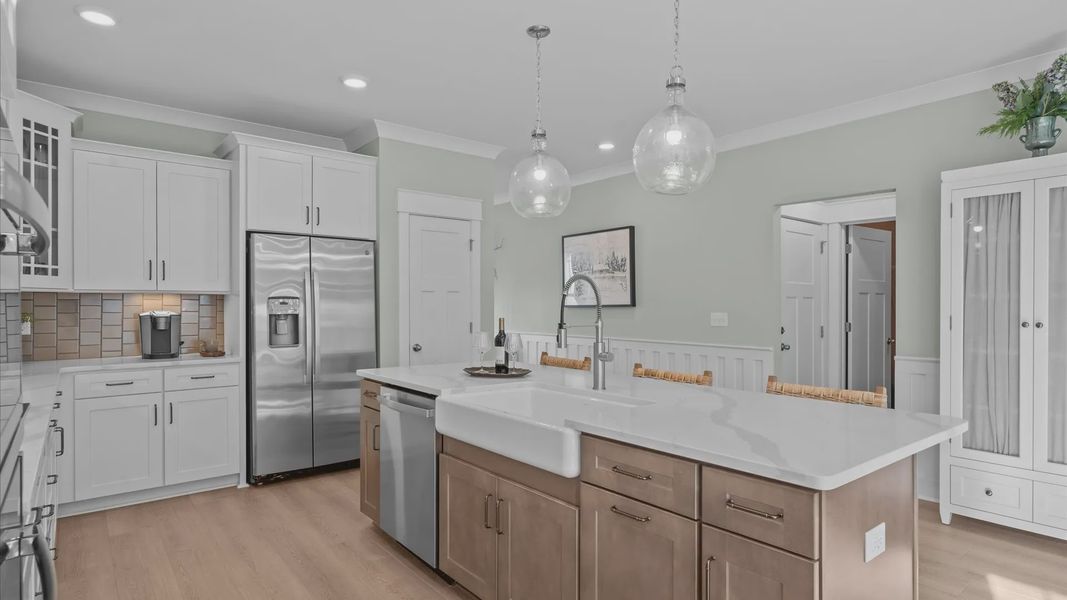 Furnished interior view inside a new home in Creeks at Midway, Anderson (Image 10).