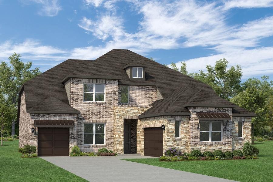 Representative exterior photo of a completed home built from the Alexander 70 FT by Rockwell Homes in Nelson Lake Estates, Rockwall, TX (Image 5).