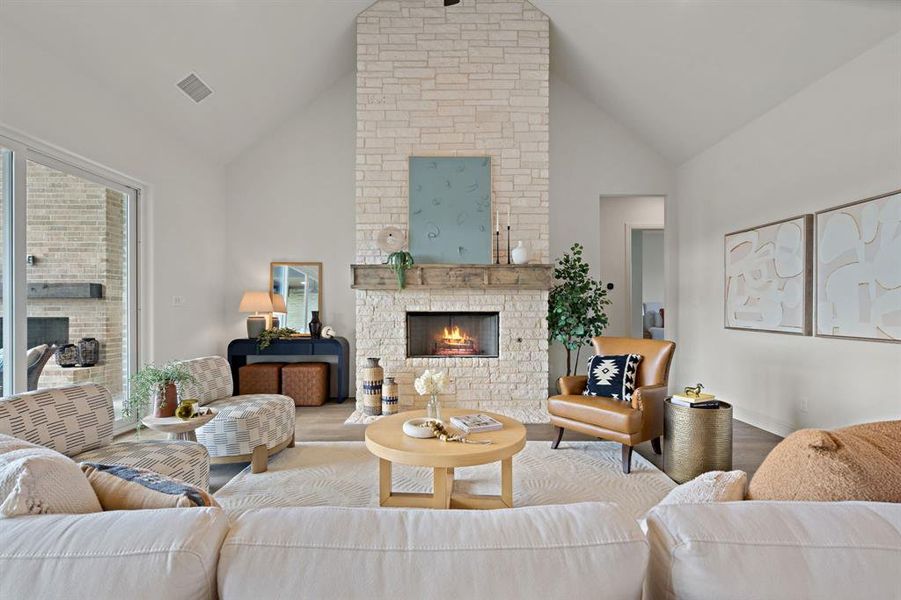 Furnished interior view inside a new home in , Rhome (Image 10).